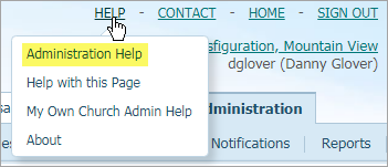 About Administration Help